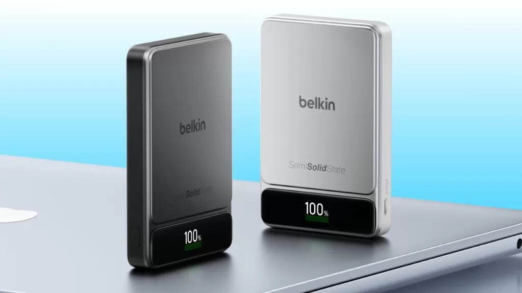 The Belkin 10K UltraCharge Pro semi-solid-state battery pack with 60W of USB-C output