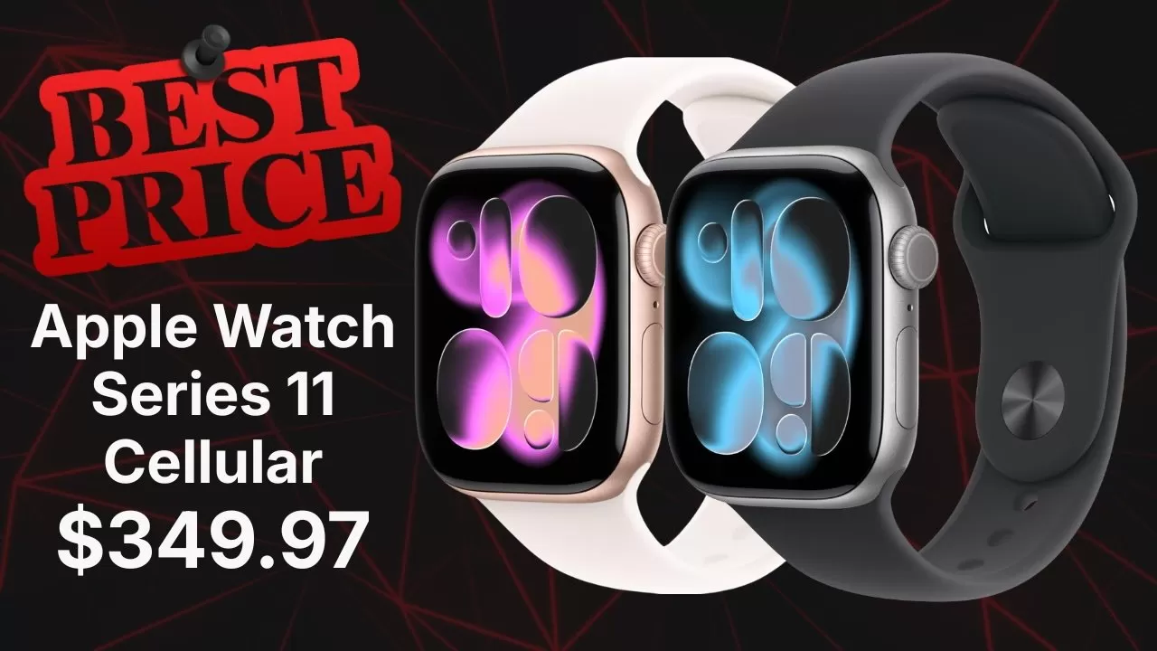 Cellular Apple Watch Series 11 plunges to $349, save $150