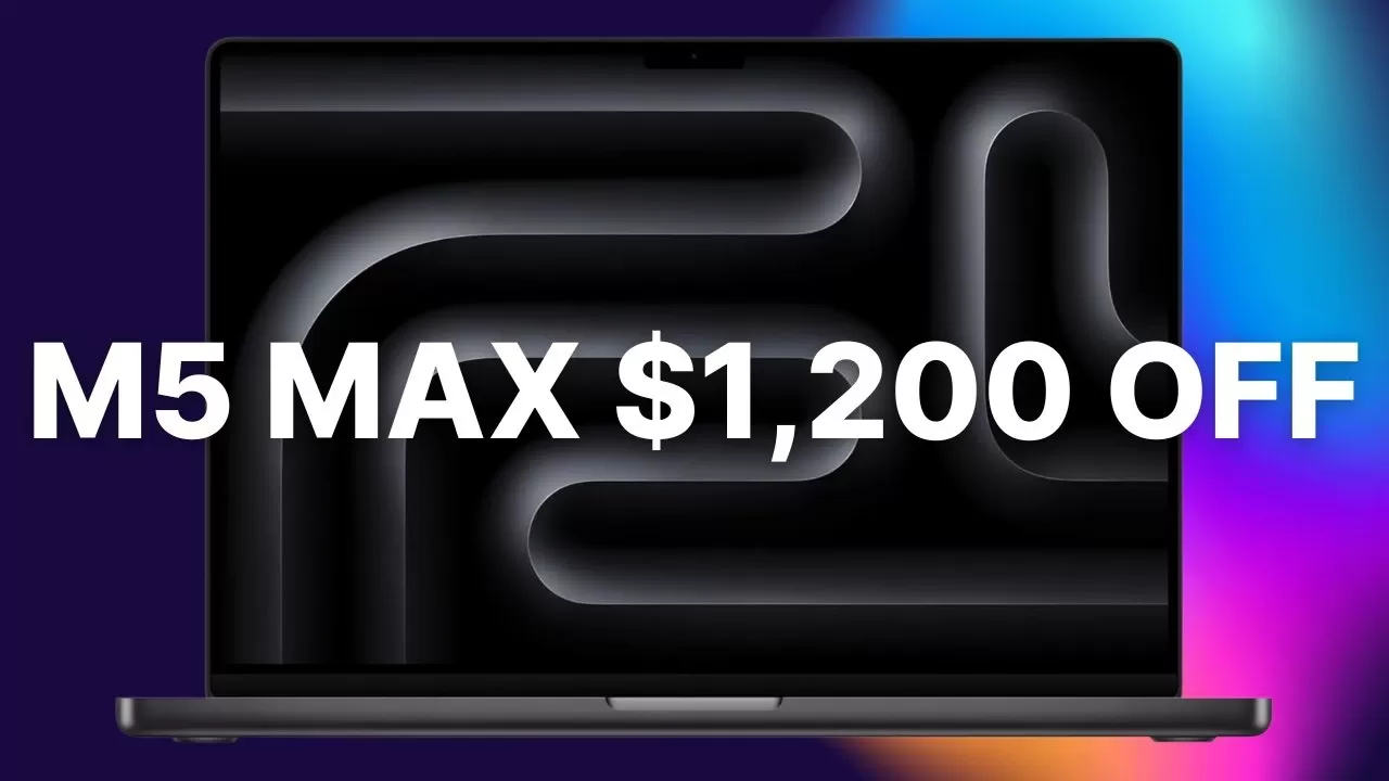 Save $1,200 on Apple's 16-inch MacBook Pro M5 Max with 2TB SSD