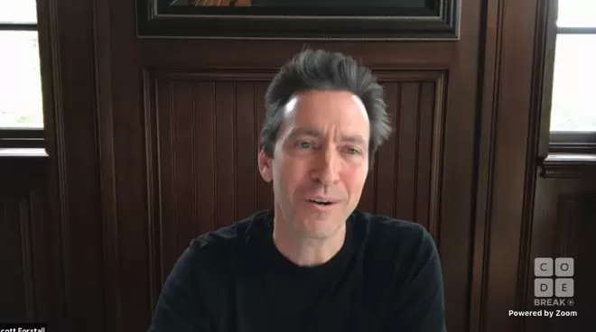 Former SVP of iOS Scott Forstall in a 2020 virtual interview.